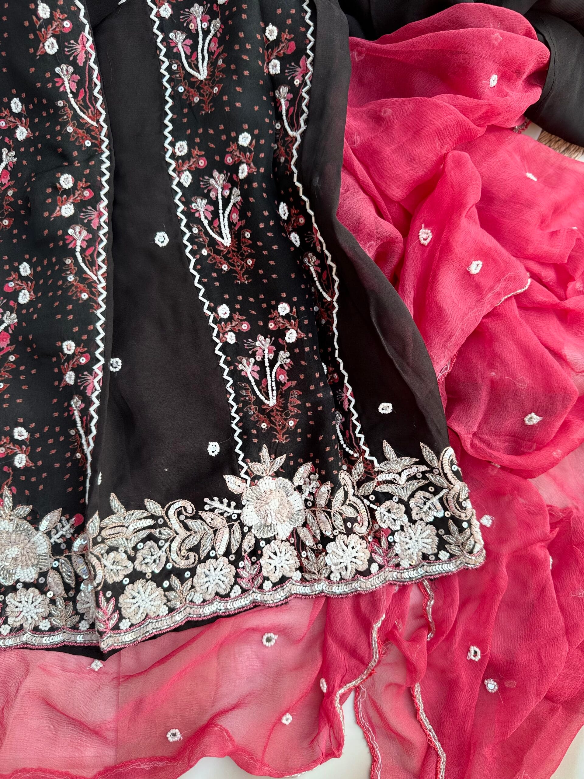 Pure organza black suit - Image 2